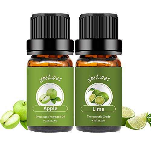 yethious Apple Lime Essential Oil Set 2 Pack Therapeutic Grade Pure Organic Aromatherapy Massage Oil Kit yethious Apple Lime Essential Oil Set 2 Pack Therapeutic Grade Pure Organic Aromatherapy Massage Oil Kit