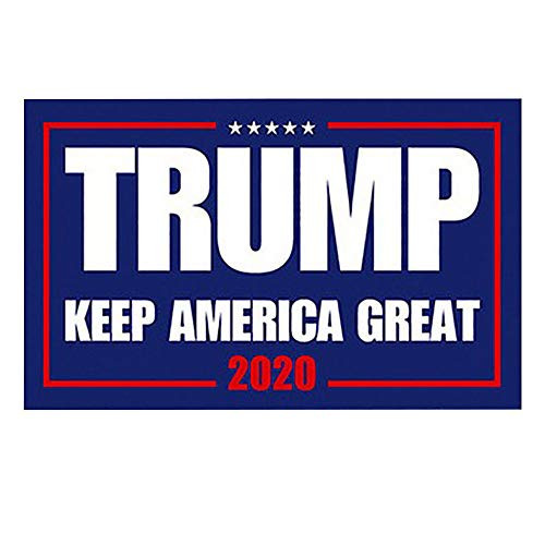 Trump 2020 Flags 3x5 Ft - Printed Flags Vivid Color and UV Fade Resistant Canvas Header and Double Stitched Polyester Flags with Brass Grommets (3x5FT, Trump Flag)