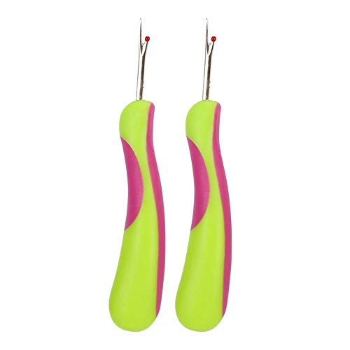 Fdit 2PCS Seam Rippers Handy Stitch Unpicker Sharp Sewing Seam Thread Remover with Ergonomic Handles for Sewing Crafting Removing Threads