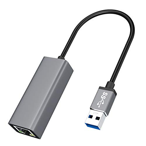 FreeQuee USB Ethernet Adapter Aluminum USB 3.0 to Network Gigabit RJ45 LAN 10/100/1000 Mbps Adapter Converter Compatible for MacBook, Mac Pro Mini, iMac, XPS, Surface Pro, Notebook