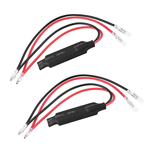 Akozon Load Resistor Decoder 10W Motorcycle LED Turn Signal Indicator Light Load Resistor Fix Error Flash Controller Fast Hyper Flash Turn Signal Blink Error Code