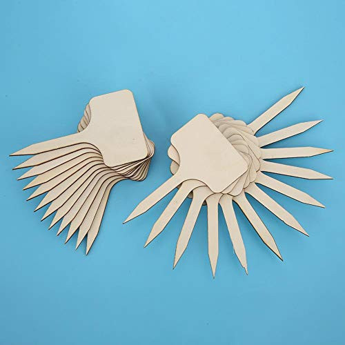 Qioniky Natural Wood Gift Price Tags 50Pcs/Set Mini Blackboard Wooden Chalk Board, Mini Chalkboard, for Writing Information Offices/Living Rooms