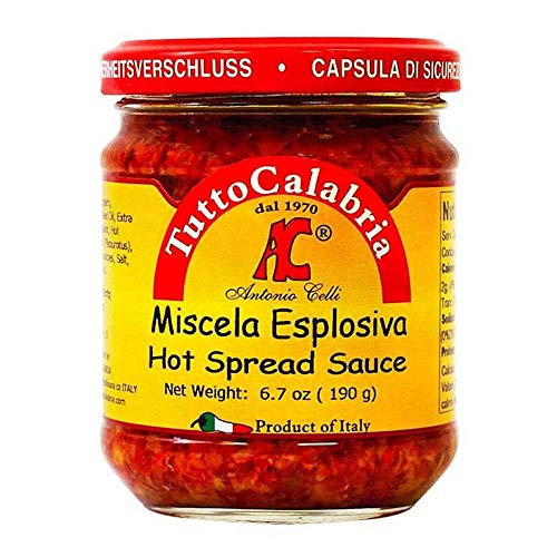 Tutto Calabria Hot Spread Sauce Miscela Esplosiva 6.7 oz Tutto Calabria Hot Spread Sauce Miscela Esplosiva 6.7 oz