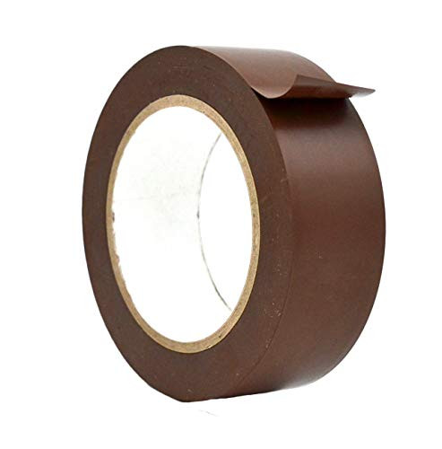 WOD VTC365 Brown Vinyl Pinstriping Tape, 1.5 inch x 36 yds. for School Gym Marking Floor, Crafting,  and  Stripping Arcade1Up, Vehicles and More