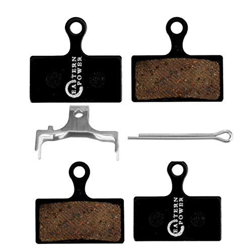 EASTERN POWER 2 Pairs Bicycle Disc Brake Pads for Shimano Deore XT Br-M8000 M785 XTR M9000 SLX M7000 M675 M666, Resin Organic