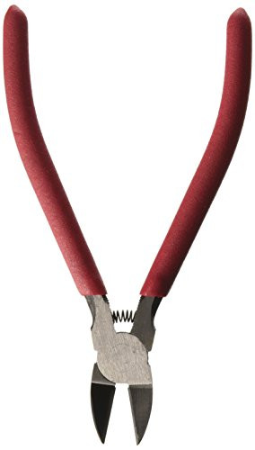 Uxcell Soft Plastic Coated Handgrip Wire Cutter Diagonal Cutting Pliers, 6.5", Red