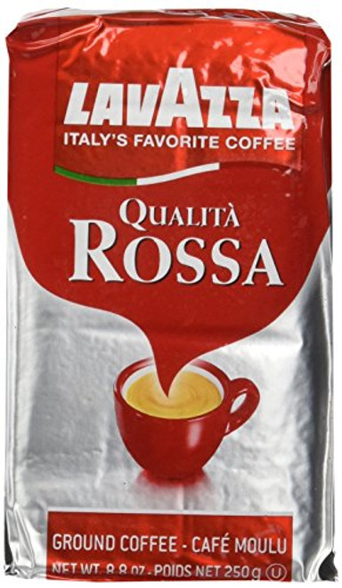 Lavazza Qualita Rossa, Caffe Ground Espresso, 8.8 Ounce Bag (Pack of 3) Lavazza Qualita Rossa, Caffe Ground Espresso, 8.8 Ounce Bag (Pack of 3)
