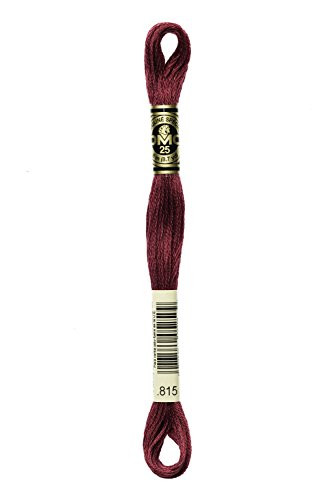 Bulk Buy: DMC Thread Six Strand Embroidery Cotton 8.7 Yards Medium Garnet 117-815 (12-Pack)