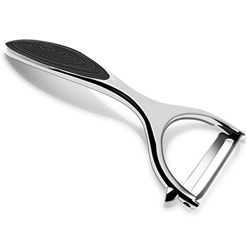 Potato Vegetable Peeler for Kitchen - Premium Stainless Steel Y Shape Swivel Peelers for veggie, Carrot, Fruit, with Ergonomic Non-Slip Handle  and  Sharp Blade, Good Grip  and  Durable