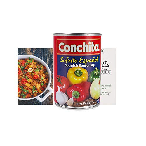 Conchita Sofrito Espanol Spanish Seasoning Bundle - Great Cooking Base for Rice, Beans, Soups, Chili, and More - Comes with a Premium Penguin Recipe Card