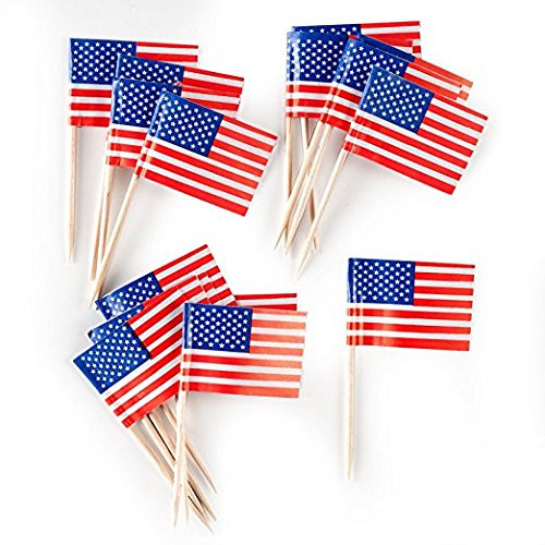 Creative Converting American Flag Food Picks (2-Pack)