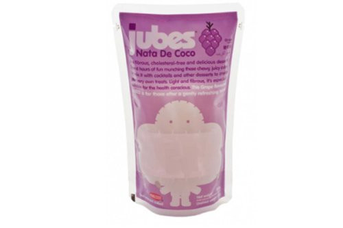 Jube Nata De Coco with 100percent Coconut Water (Grape Flavor) - 12.7oz (Pack of 1)