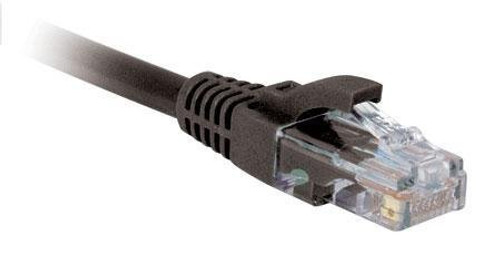 JDI TECHNOLOGIES C6-BLACK-05-M Ethernet Cable, Cat6, RJ45 Plug, RJ45 Plug, 5 ft, 1.52 m, Black