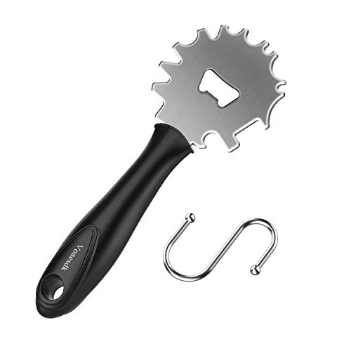 Voaesdk BBQ Grill Scraper,Stainless Steel Grill Grate Cleaner with Bottle Opener and Handle,Barbecue Grill Brush Bristles Free Safer Than Wire Brush,Perfect BBQ Cleaning Tools for Most Grill Grates