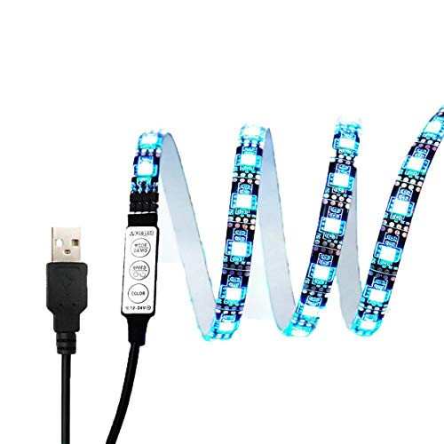 USB Strips Light Sunsbell 1M Color Changing LED Rope Lights Waterproof Flexible SMD 5050 TV LED Light Strip 5V (RGB, 1M) USB Strips Light Sunsbell 1M Color Changing LED Rope Lights Waterproof Flexible SMD 5050 TV LED Light Strip 5V (RGB, 1M)