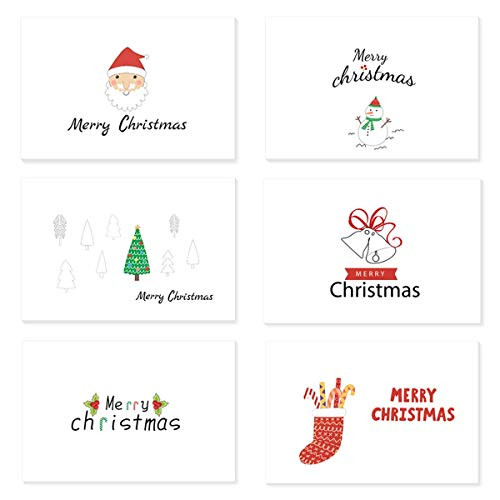 De Lon Merry Christmas Greeting Card, Holiday Christmas Card 5.9 x 4 Inch Set of 24 Cards - 6 Envelopes Per Envelope and Envelope Glue 24 Packs De Lon Merry Christmas Greeting Card, Holiday Christmas Card 5.9 x 4 Inch Set of 24 Cards - 6 Envelopes Per Envelope and Envelope Glue 24 Packs