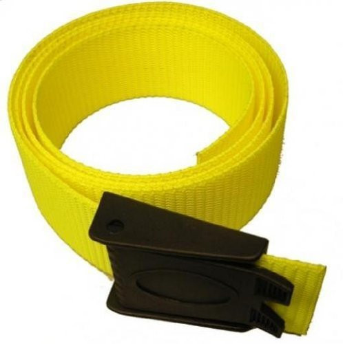 Storm Accessories Scuba Diving Weight Belt with Plastic Buckle, Yellow