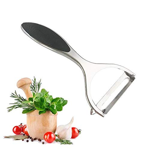 Potato Vegetable Peeler for Kitchen - Premium Stainless Steel Y Shape Swivel Peelers for veggie,potatoes, Carrot, Fruit, with Ergonomic Non-Slip Handle  and  Sharp Blade, Good Grip  and  Durable