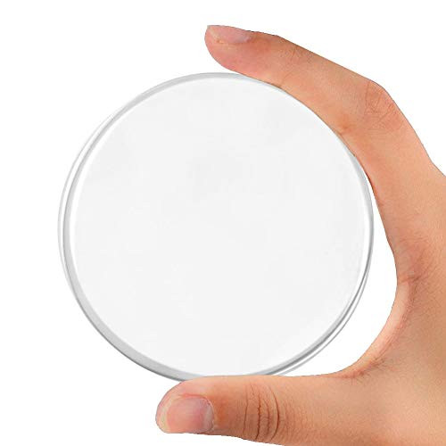 Door Stopper Wall Protector (6pack) - Adhesive Reusable Bumper Protector - Clear, Quiet, Shock Absorbent Gel, Wall Shield  and  Silencer for Door Handle - More Discreet Than a Door Knob Safety Cover