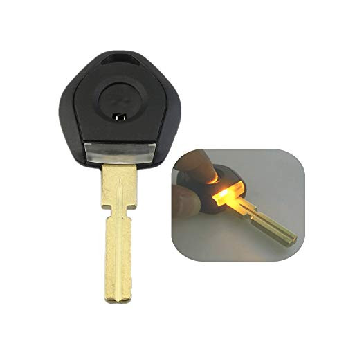 DJL1 Remote Smart Car Key Shell Case, Transponder Key Blank Fob with Light Button for BMW 3 5 7 Z3 E36 E34 E38 E39