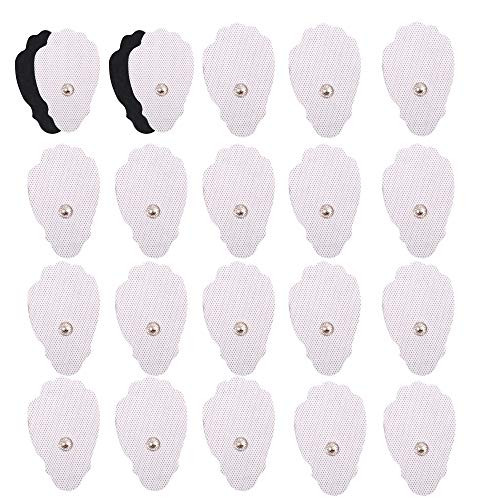 TENS Unit Pads, 22PCS Snap Electrodes?Reusable TENS Replacement Pads for Electrotherapy EMS Machine Muscle Stimulation Massager