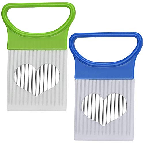 2PCS Assistant Slicers Stainless Steel Vegetable Rack Slicers Meat Slicers Onion Peeler, Potato Cutter Slicer, Vegetable Helper, Stainless Steel Fork Slicing, Kitchen Tool Cutting Chopper