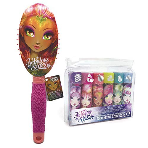 NEBULOUS STARS 2 in1 Petulia Hair Brush with 6 lip balms