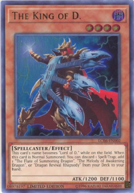 Yu-Gi-Oh The King of D. - LC06-EN002 - Ultra Rare - Limited Edition - Legendary Collection Kaiba Mega Pack  Limited Edition