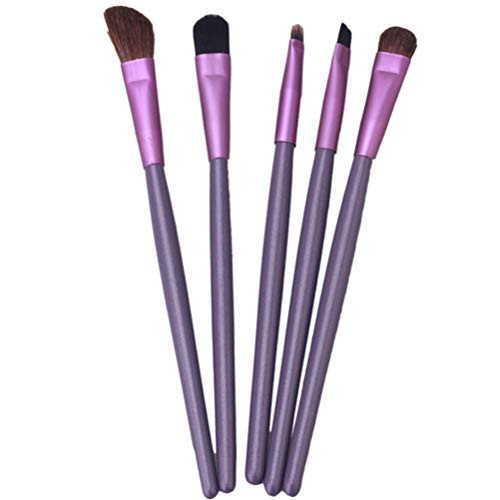 Flybloom Makeup Brushes Set Professional Eye Makeup Brushes Set Eyeshadow Eyeliner Eyelash Eyebrow Lip Brush Makeup Tool Purple