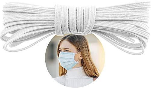 Elastic Bands for Sewing 1 8 Inch 10 Yards White Elastic String Cord Bands Rope for Sewing Crafts DIY Mask BODRUM WOODEN