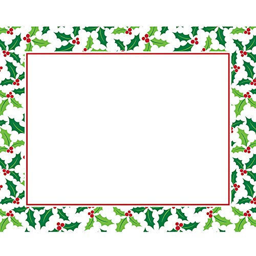 Creative Converting Holly Placemats  12" x 15"  Multi-color