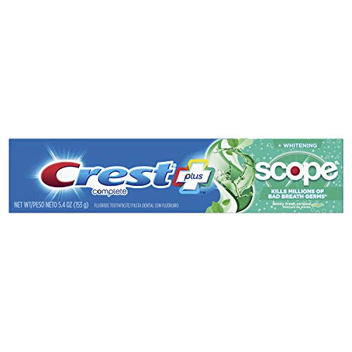 Crest Plus Scope Complete Whitening Toothpaste Minty Fresh oz  Mint  5.4 Ounce