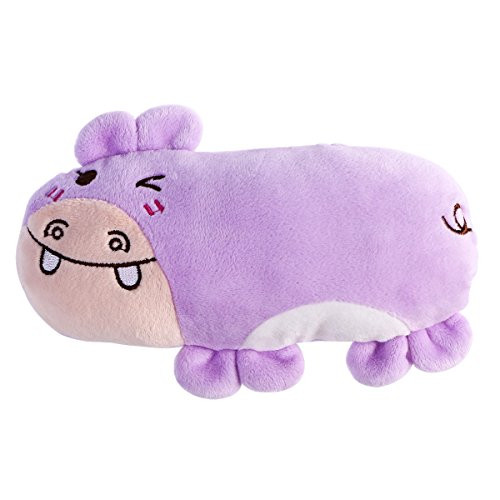 UEETEK Pet Plush Toys Purple Bear Design Dog Chew Toys Cute Squeaky Toys with Sound for Pet Dogs Cats Biting Chewing