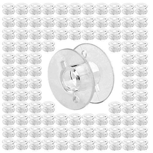 100 Pack Bobbins Boujean Sewing Machine Bobbins for Brother  Bobbins for Singer Sewing Machine SA156 Bobbins Class 15 Plastic Bobbins Sewing Machine Accessories Standard Size