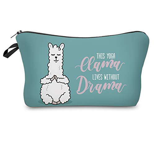 Cosmetic Bag for Women NIUTA Adorable Roomy Makeup Bags Travel Waterproof Toiletry Bag Accessories Gifts  Alpaca 51433 Cosmetic Bag for Women NIUTA Adorable Roomy Makeup Bags Travel Waterproof Toiletry Bag Accessories Gifts  Alpaca 51433