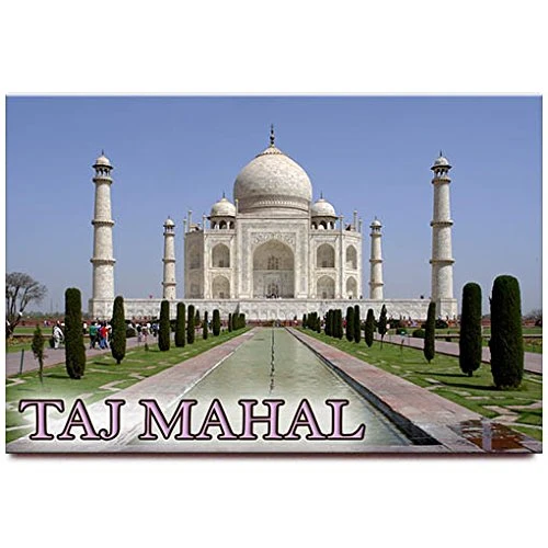 Taj Mahal fridge magnet Agra India travel souvenir