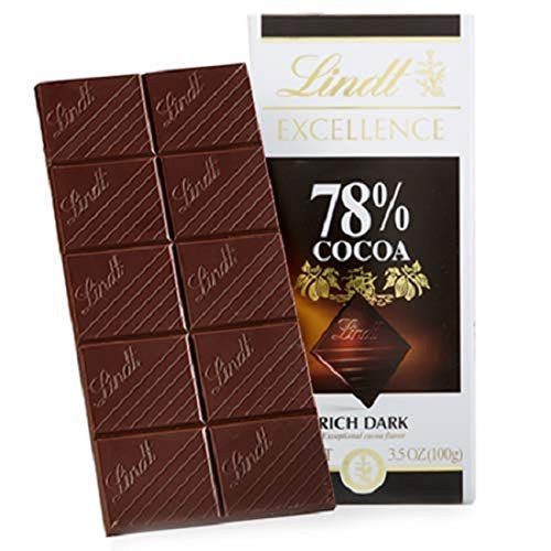 Lindt Excellence 78% Dark Chocolate Bar  3.5 Ct