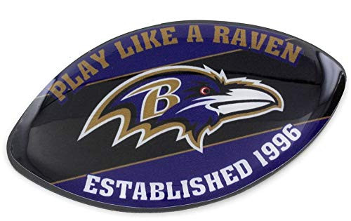 Aminco NFL Baltimore Ravens Team Football Magnet 6 Aminco NFL Baltimore Ravens Team Football Magnet 6