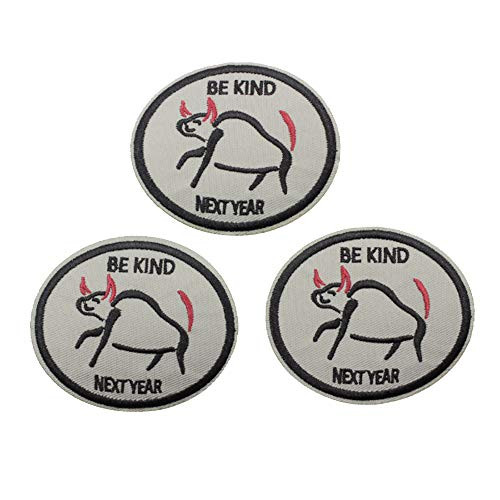 U-Sky Iron on Patches 3pcs Pack Iron-on Next Year BE Kind to Me Patches for Clothing Backpacks Bookbags Jeans Jackets Size 3x2.7 inch BE Kind - 3 U-Sky Iron on Patches 3pcs Pack Iron-on Next Year BE Kind to Me Patches for Clothing Backpacks Bookbags Jeans Jackets Size 3x2.7 inch BE Kind - 3