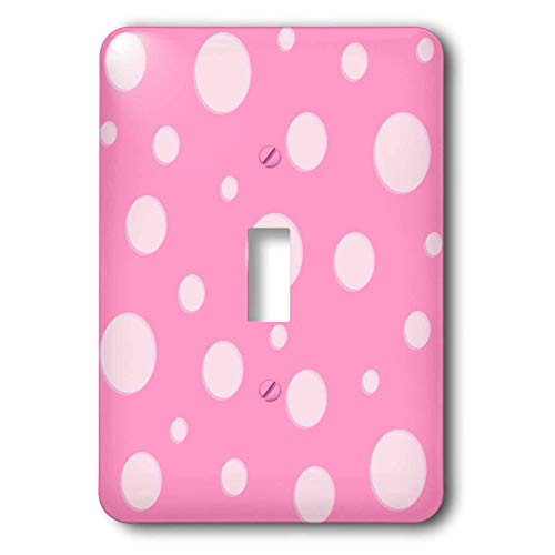 3dRose LLC lsp_20366_1 Pink Bubbles Design - Single Toggle Switch