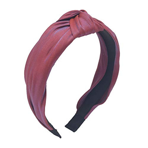 MHDGG Bandana Headband for Women Color Satin Knot Headband Discoloration Wide Headband Handmade Turban Hair Hoops Accessories Hair Hoops with Bow Cross Head Band Wrap Brick Red MHDGG Bandana Headband for Women Color Satin Knot Headband Discoloration Wide Headband Handmade Turban Hair Hoops Accessories Hair Hoops with Bow Cross Head Band Wrap Brick Red