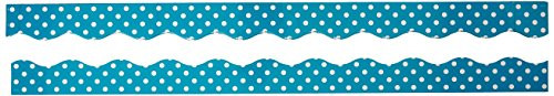 Teacher Created Resources Teal Polka Dots Magnetic Border (77257)