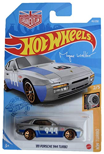 DieCast Hotwheels '89 Porsche 944 Turbo  Turbo 2 5  Silver Blue