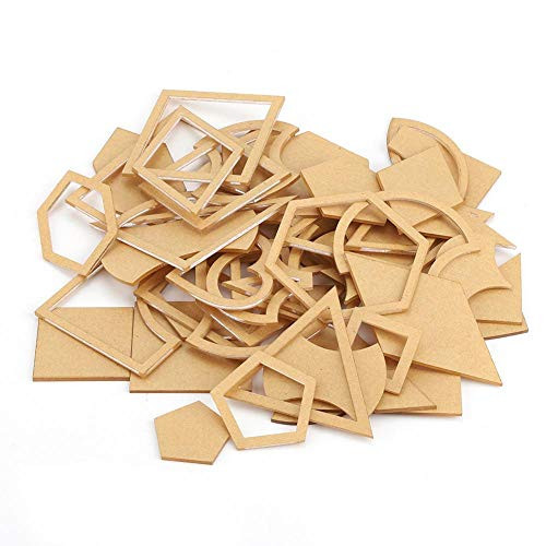 Clear Acrylic Pattern Stencil Template Set, 54PCS Leather Craft Quilting Sewing Tool DIY for Patchwork Quilter Clear