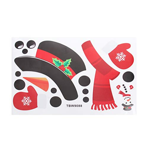 HEALLILY Christmas Snowman Refrigerator Magnets Self-adhensive Refrigerator Magnets Stickers for Christmas House Decorations Fridge Metal Door Garage Cabinets