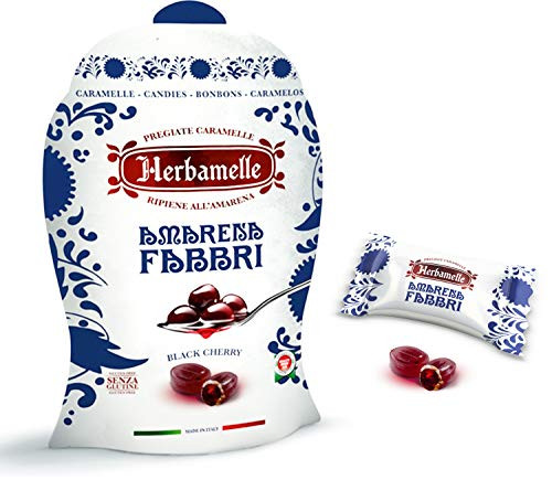 Herbamelle Candies - Amarena Fabbri Black Cherry  2.65 Ounce