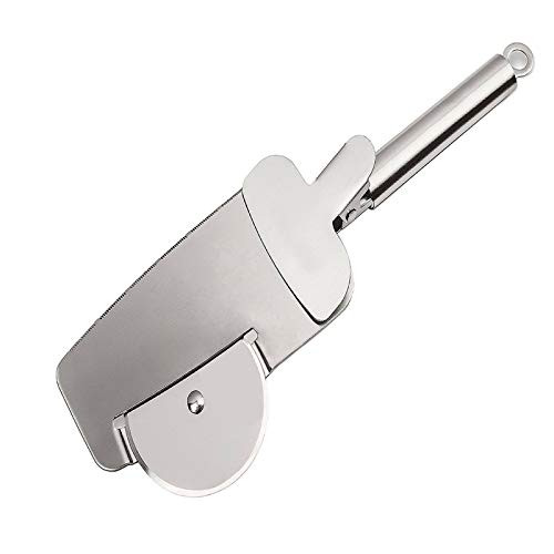 Pizza Cutter-Pizza round knife Stainless Steel Pizza Slicer Multifunctional Pizza Cutter Cutter Wheel and Pizza Server for Pizza Waffle Pie Pancake Bread silver Pizza Cutter-Pizza round knife Stainless Steel Pizza Slicer Multifunctional Pizza Cutter Cutter Wheel and Pizza Server for Pizza Waffle Pie Pancake Bread silver