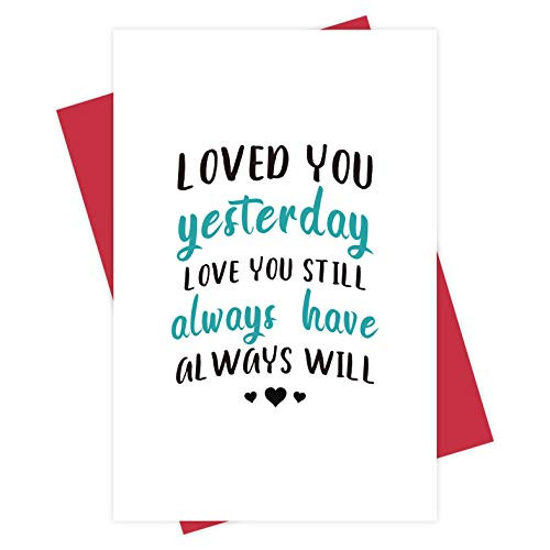 I Love You Still Card  Long Term Anniversary Card  Romantic Valentines Day Card for Husband Wife