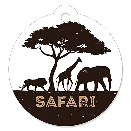Wild Safari - African Jungle Adventure Birthday Party or Baby Shower Favor Gift Tags (Set of 20) Wild Safari - African Jungle Adventure Birthday Party or Baby Shower Favor Gift Tags (Set of 20)