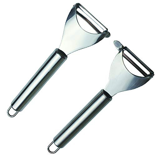 FOUR ORANGUTANS 2Pcs Vegetable Peeler  Premium Fruit And Potato Peeler for Kitchen  Premium Stainless Steel Y Shape Swivel Peelers for Veggie Potatoes  Carrot  Fruit